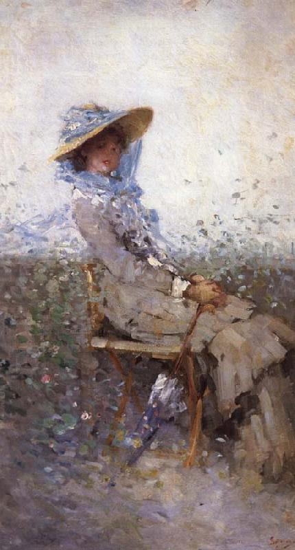 Nicolae Grigorescu Woman in the Garden